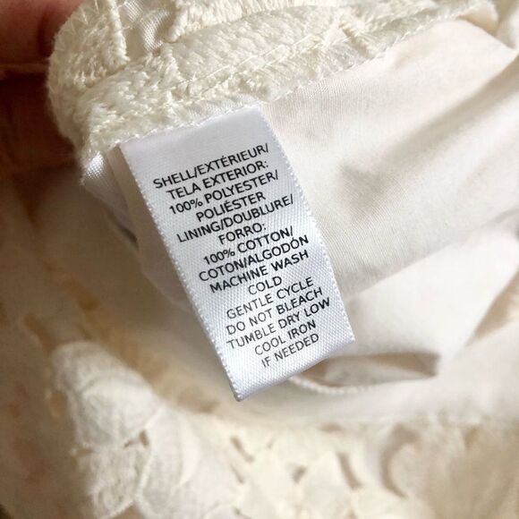 LOFT Lace Pencil Skirt in White - Size 8 Curvy - Picture 6 of 6